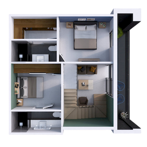 floor plan townhouse